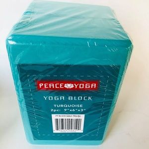 NWT PEACE YOGA 2pc Yoga Foam Blocks Props 9x6x3